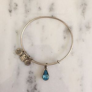 Alex & Ani Silver "March Birthstone" Bracelet